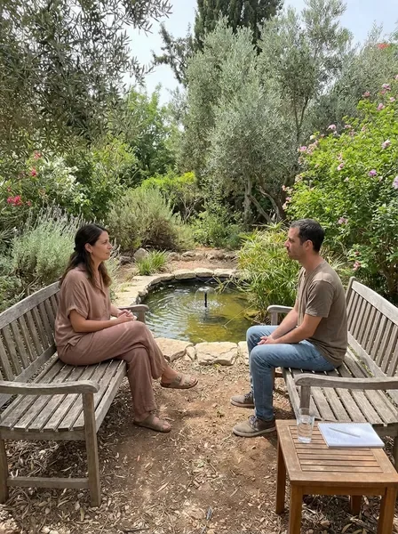 סביבה טיפולית רגועה בטבע - ליווי אישי ומקצועי